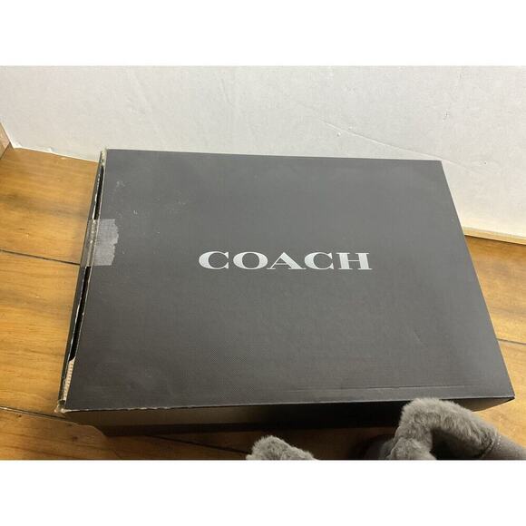 COACH Suede Ivy Boots Size 6 B Heather Grey - Picture 2 of 11